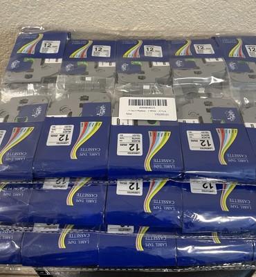 30 Pack TZc 231 TZ Tape 12mm 0.47 Laminated - Brother P-Touch PT-H110 D410 D210