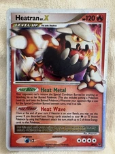 Pokémon TCG Heatran LV.X Ultra Rare Diamond & Pearl Promo Card Holo Free Ship
