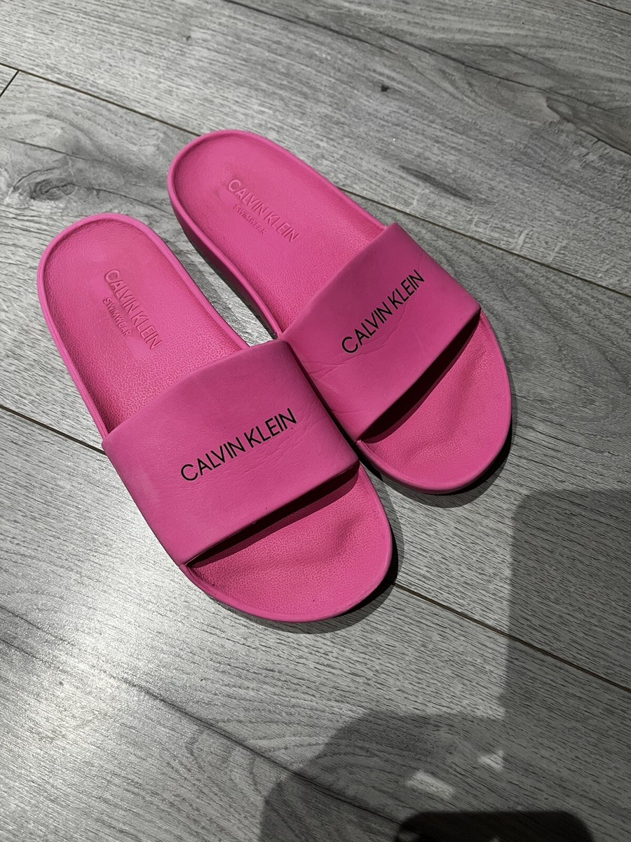 Slider Sandals Ck Sliders Pink Sandals Schuh Schuh Calvin Klein Sliders  Calvin Klein Sliders