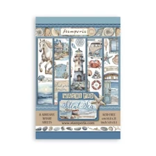 Stamperia SILENT SEA Adhesive Washi Pad A5 - 8 sheets Mixed Media SBW19