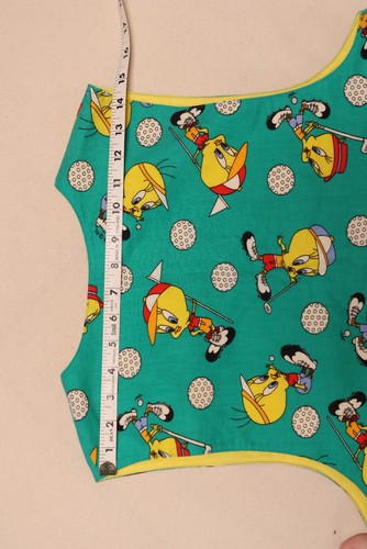 Vest golf theme Bird novelty Tweety 19" underarm 14" shoulder 23" length - Picture 6 of 10