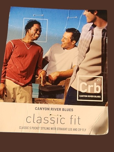 CANYON RIVER BLUES JEANS men's size 38 x 32 blue denim Classic Fit 100% Cotton - Picture 5 of 9