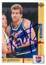 Bill Wennington autographed Basketball Card (Kings) 1992 Upper Deck #399