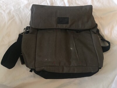 SCOUT BY PETUNIA PICKLE BOTTOM Men's DIAPER STROLLER MAN BAG GREEN Canvas