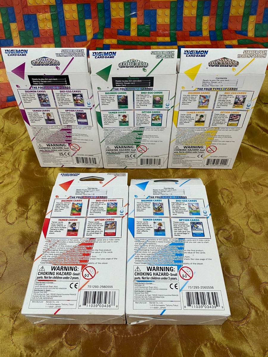 Digimon Card Game Starter Deck CHOOSE YOUR COLOR Free Shipping BRAND NEW  SEALED | eBay
