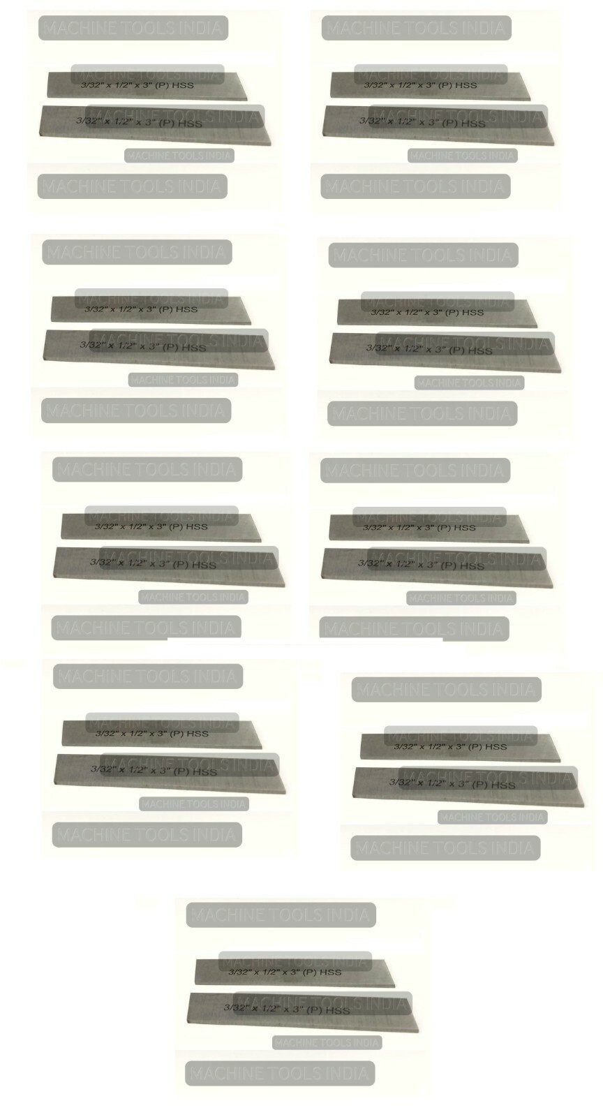Lathe Cut Off Parting Blades HSS M-35 Grade 5% COB 3/32\