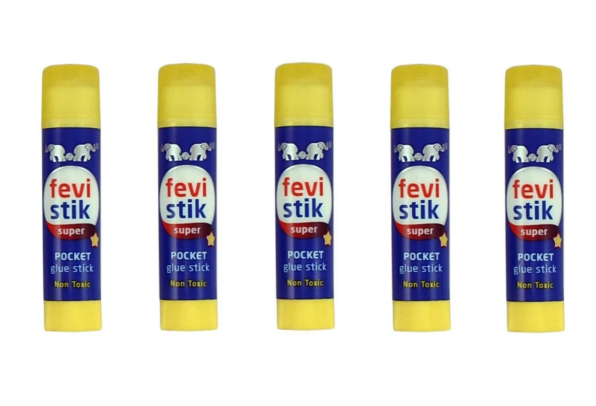 Pack of 5 Pidilite Fevistick Super Non Toxic Glue Stick 25 gm
