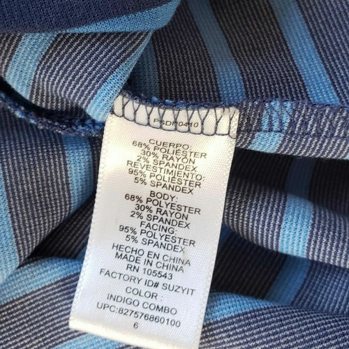 Peter Som Design Nation blau gestreift ausgestelltes Kleid, 6 neu ohne Etikett - Bild 4 von 4