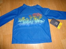 NWT Baby Gap Boy 12-18 Swim Shirt Top UPF50 Dinasours