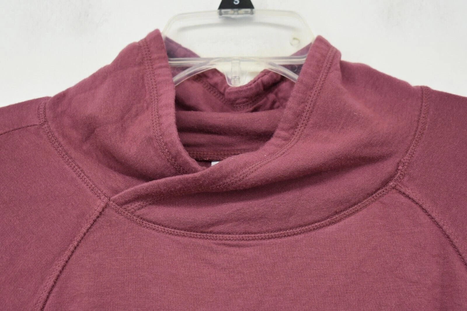 yogalicious raglan thumb hole sleeve shawl neck pullover sweatshirt