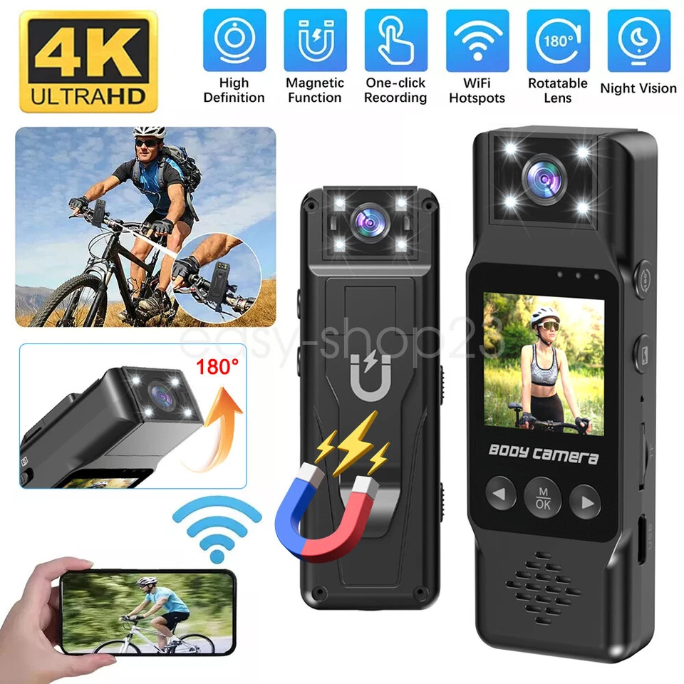4K HD Sport Action Camera WiFi Remote Viewing Video Recorder Outdoor Body Cam - Image 2 of 4