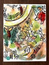 Marc Chagall Original Lithograph " Le Plafond de L'Opera de Paris" 1965 Mourlot
