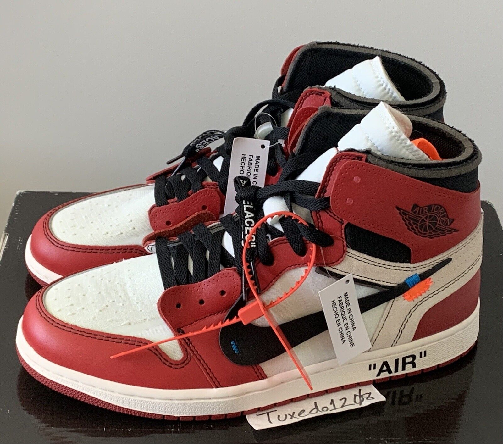 レッド off white air Jordan 1 Chicago いします