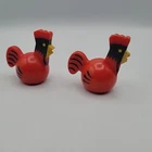 Vintage Fisher Price Little People Farm Animals Red Rooster Lot 2 - 60s -70s