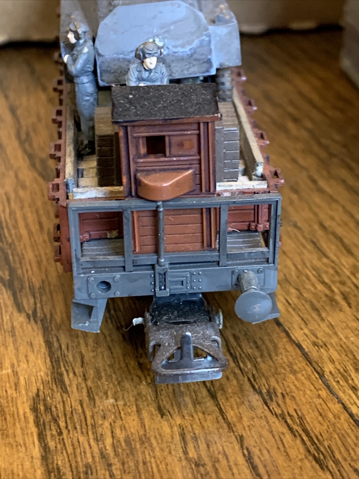 HO Roco WWII Custom DR Wagon With Half Track