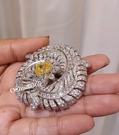 Мужская вечеринка износ ювелирных изделий стильный брошь заколка в лаборатории создан бриллиант 925 серебро - Изображение 4 из 4