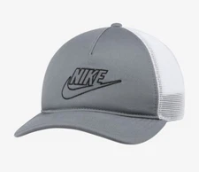NIKE Classic99 Futura Trucker Cap Hat Smoke Grey DC3984-084 Unisex Adults NEW