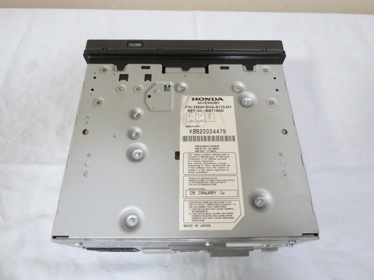 07 08 09 Honda Civic Hybrid GPS Satellite SXM Radio AUX CD Player