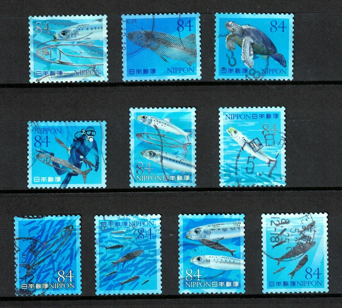 Fish Multi-Color Japanese Stamps for sale | eBay