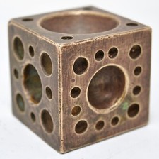 Antique Brass Mercantile Measuring Weight Unique Piece Original Old Hand Crafted