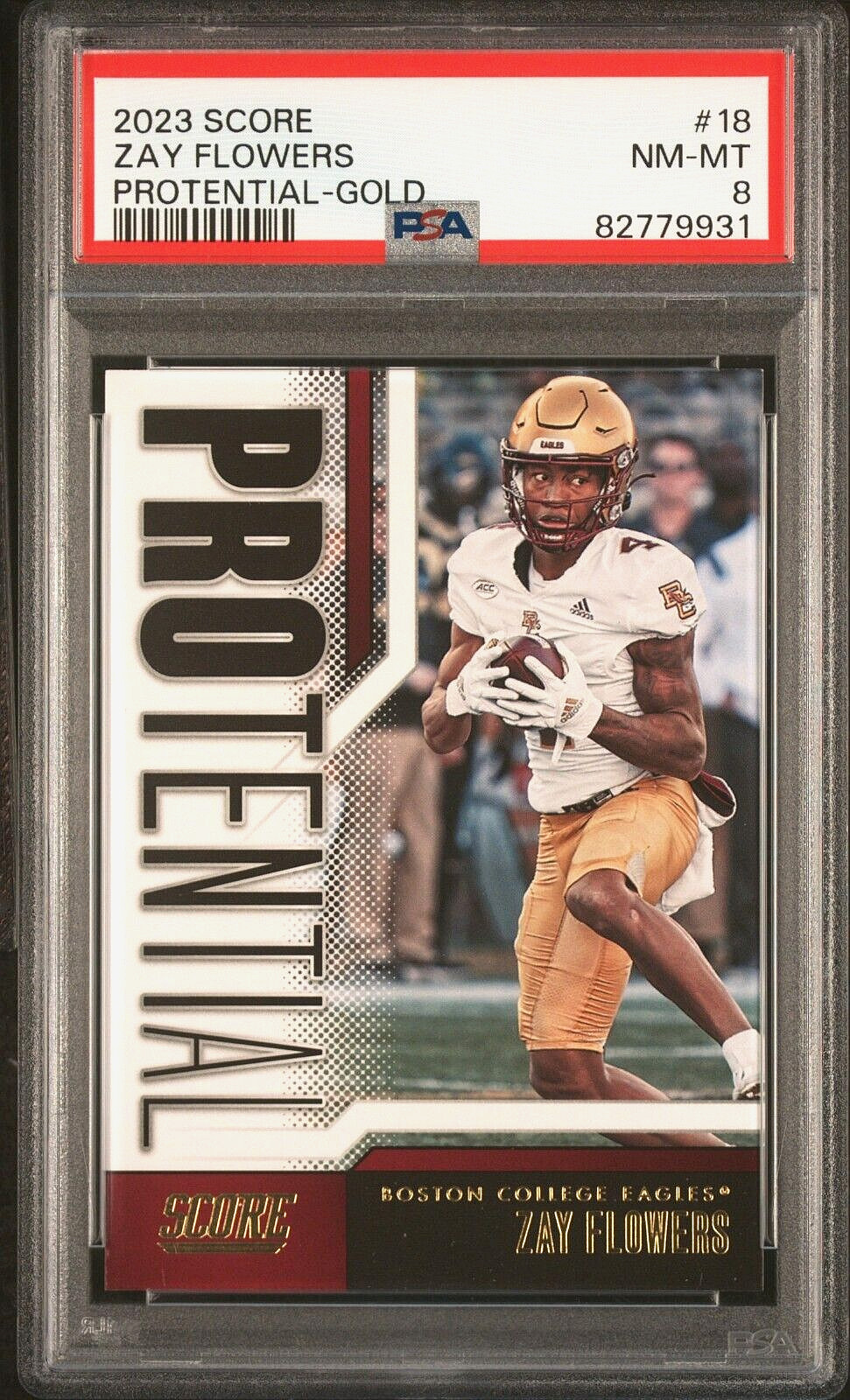 Zay Flowers Panini Score Protential #18 Gold