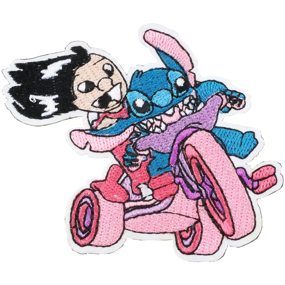Stitch and Angel lron on Patches 19 Pieces, Morale Patches for Clothing Jeans - Image 4 of 4