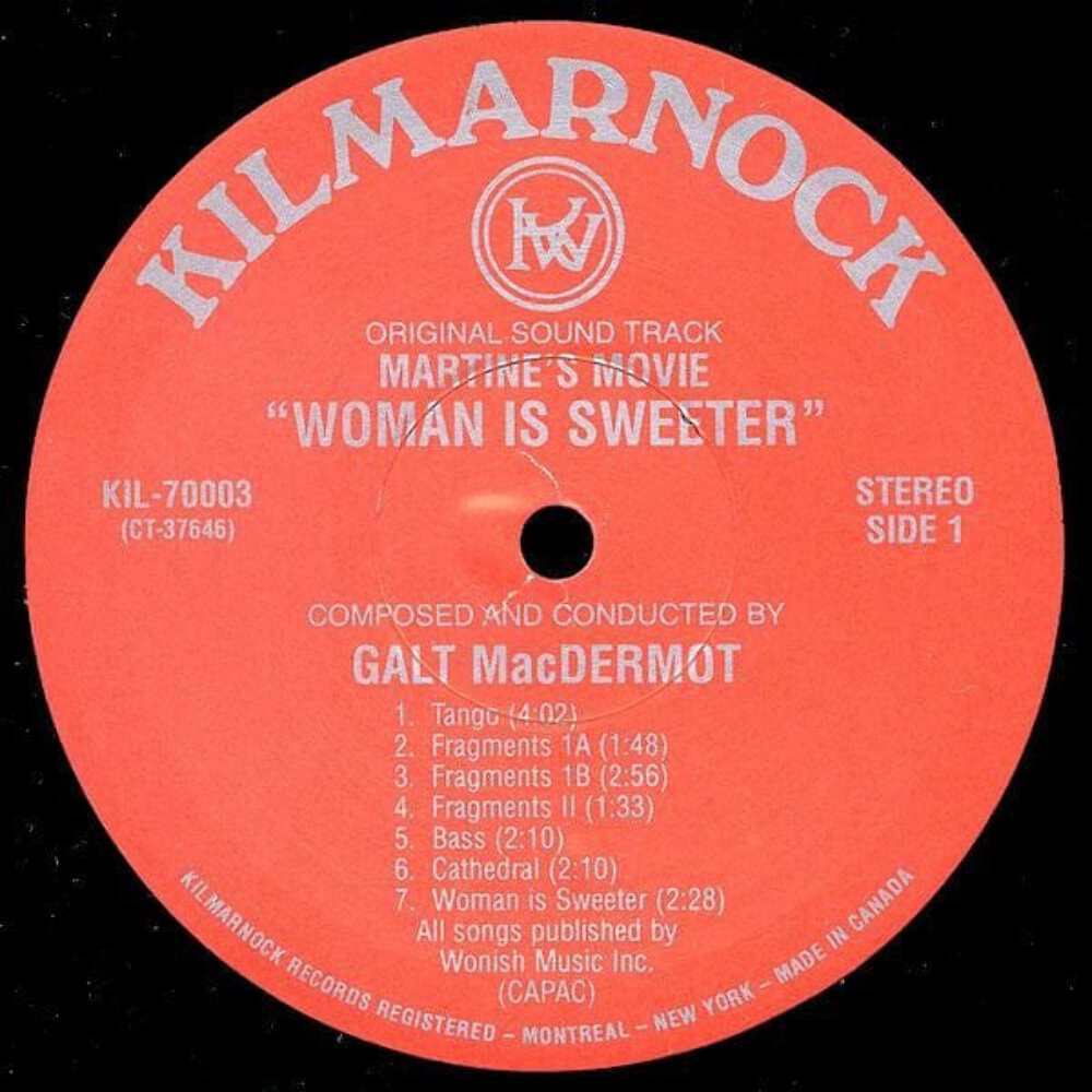 Galt MacDermot - Woman Is Sweeter (Original Soundtrack) (LP