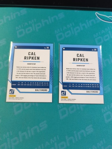 2024 Panini Donruss - 1 Red & Blue, 1 Liberty SPs #36 Cal Ripken Baltimore Os - Picture 5 of 5