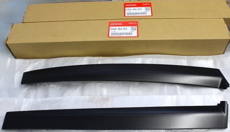 Genuine Honda CIVIC LH + RH Door Garnish 72470-SR3-003 72430-SR3