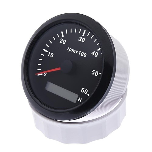 85mm Car Tachometer Tacho Gauge 0-6000 RPM Diesel Motor Engine Rev Counter 12V - Picture 5 of 8