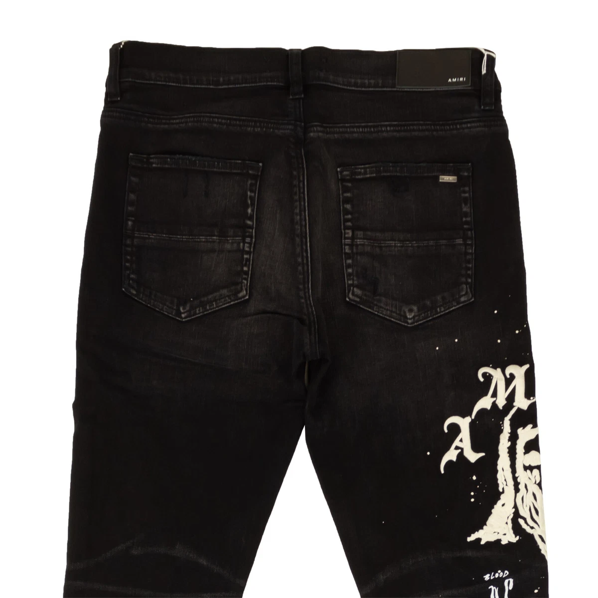 売切り特価 AMIRI xWESLANG REAPER LOGO JEAN ブラック31 | portaldekor.rs