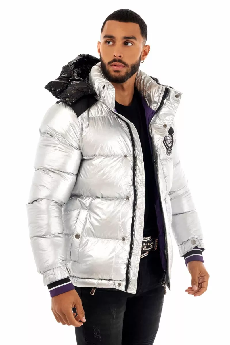 Silver padded sales jacket