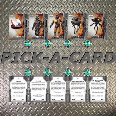 STAR WARS OBI-WAN KENOBI SEASON 1 PICK-A-CARD DROIDS SUBSET 1-5 TOPPS 2023