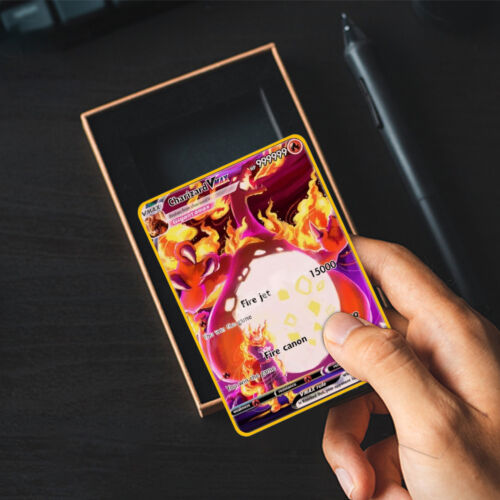 Charizard VMAX 999999point Gold Metal Pokemon Card Collectible Gift Display - Picture 5 of 8