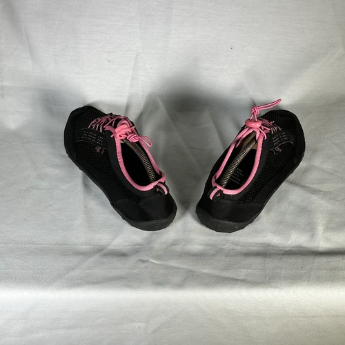 Ocean Pacific Black Pink Water Shoes Aqua Socks Elastic Laces Woman's L 9-10 - Picture 5 of 10