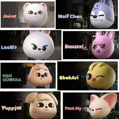 8" Stray Kids Skzoo Plush Doll Toys Cartoon anime Doll Felix Chan Hyunjin fans - image 2 of 4