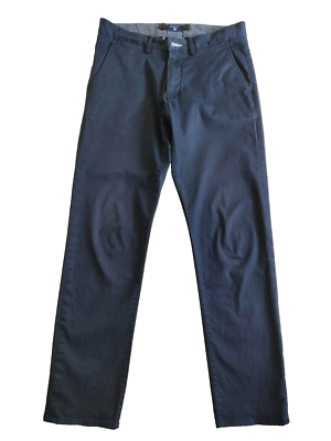 MSRP $129 GANT Regular Fit Navy Twill Chino Pants Trousers W32/L32