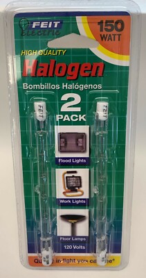 Feit Electric 150W/120V Halogen Lamp - 6 Packages of 2 - New