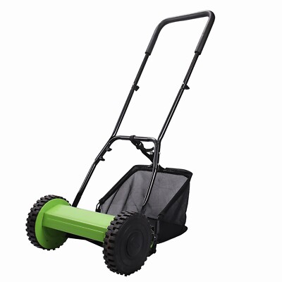 12-Inch Push Reel Lawn Mower Eco-Friendly Precision Steel Blades Adjustable