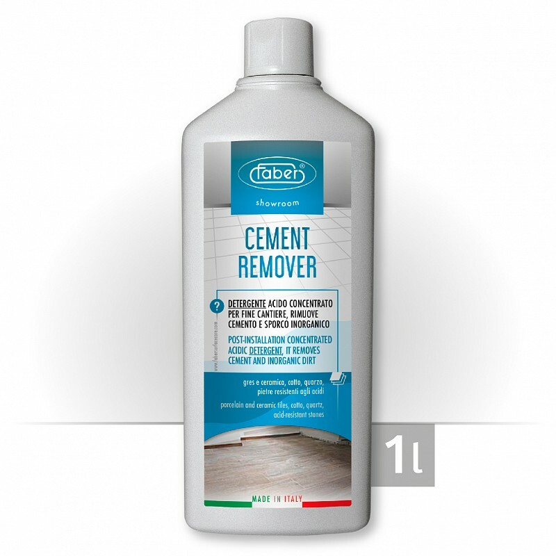 Faber Cement Remover 1LT Disincrostante acido per fine cantiere cotto terracotta