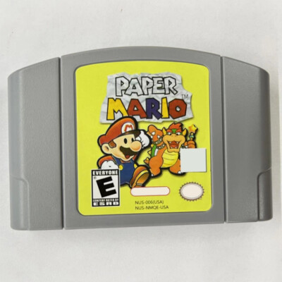Paper Mario (Nintendo 64 N64) Game Cartridge Only - Tested & Working