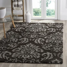 SAFAVIEH Florida Shag SG460-2879 Dark Brown / Smoke Rug