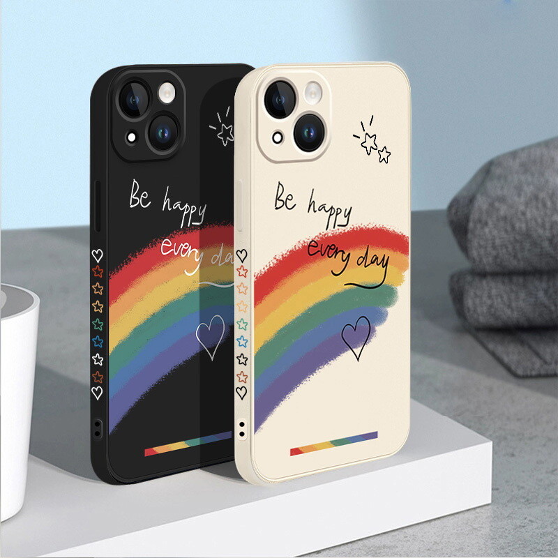 For iPhone 15 14 13 12 11 Pro Max XS XR 8 Plus Rainbow