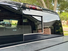 **2014-2018 Gloss Black Silverado/Sierra Rear Sliding Window Trim**