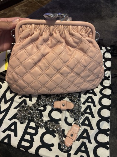 Marc Jacobs Baby Pink Re-Edition Quilted Leather Little Stam Bag LIMITED EDITION