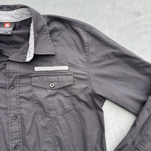 South Pole Shirt Mens Black Button Up Long Sleeve Casual Adult Y2K - Picture 5 of 20
