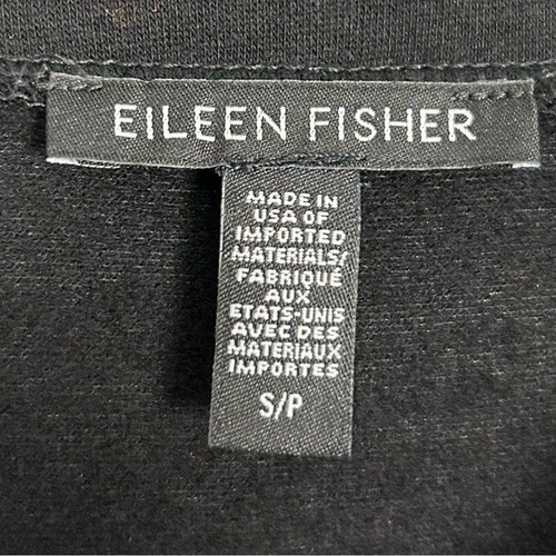 Top tunica Eileen Fisher accogliente spazzolato Terry Hug donna taglia S scollo a imbuto spacco - Foto 8 di 9