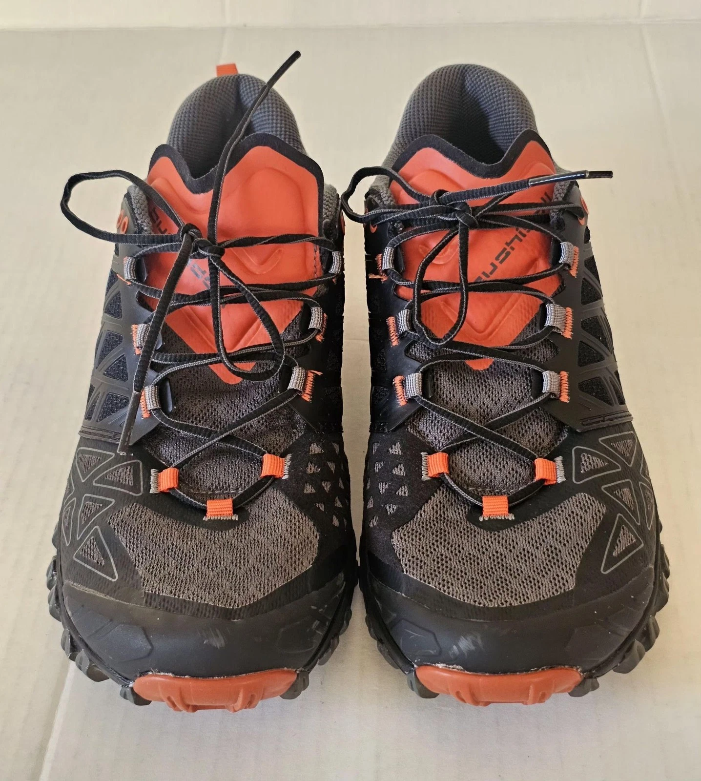 La Sportiva Bushido II Shoes Mens Size 10 Black Trail Running Sneakers 2055-C