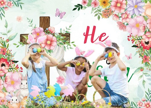 Easter He is Risen Backdrop Religious Jesus Resurrection Photography Backgrou... - Picture 5 of 8