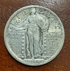 1918 Silver Standing Liberty Quarter 25C